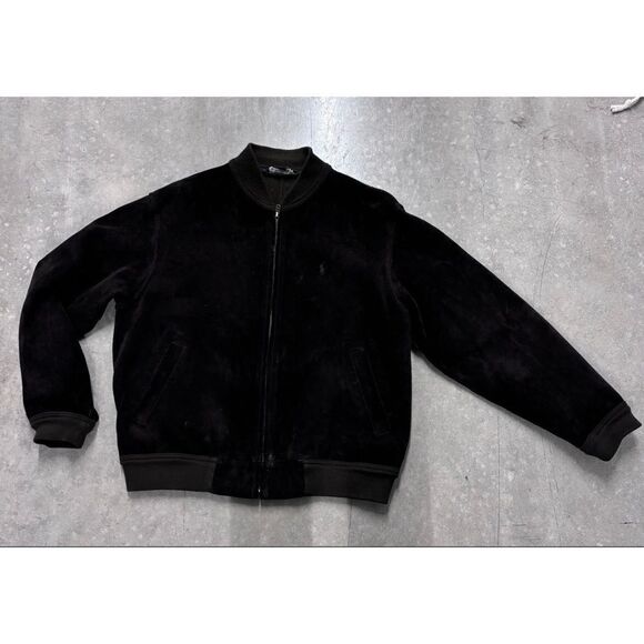 1980’s Polo Ralph Lauren Moto Club Leather Jacket Size L - Picture 1 of 7